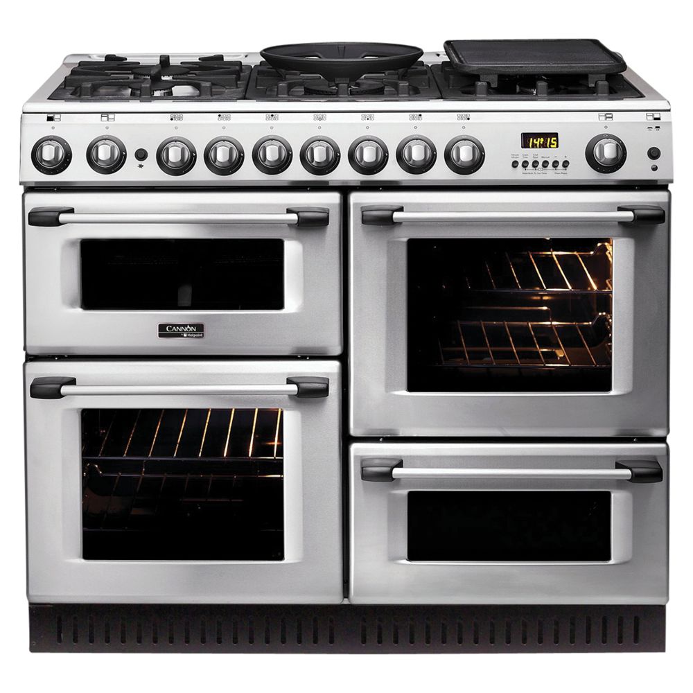 Hotpoint Cannon CH10750GFS Gas Range Cooker, Stainless Steel