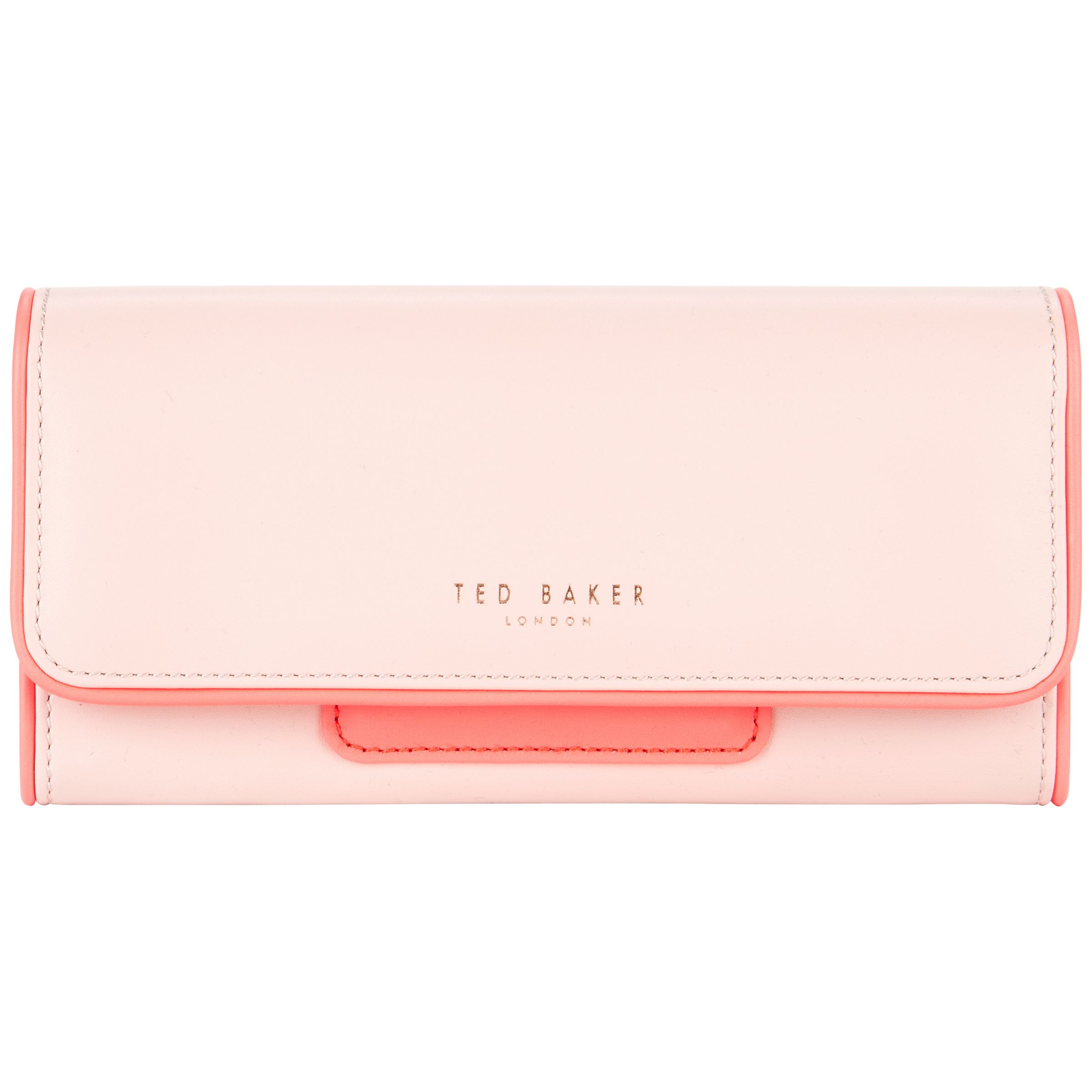 Ted Baker Meekens Leather Mirror Charm Purse, Light Pink
