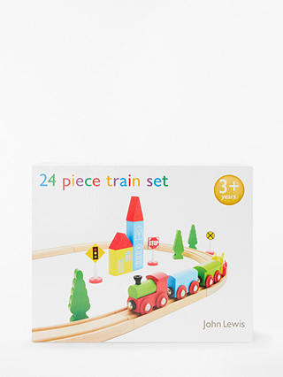 John Lewis & Partners 24-Piece Train Set