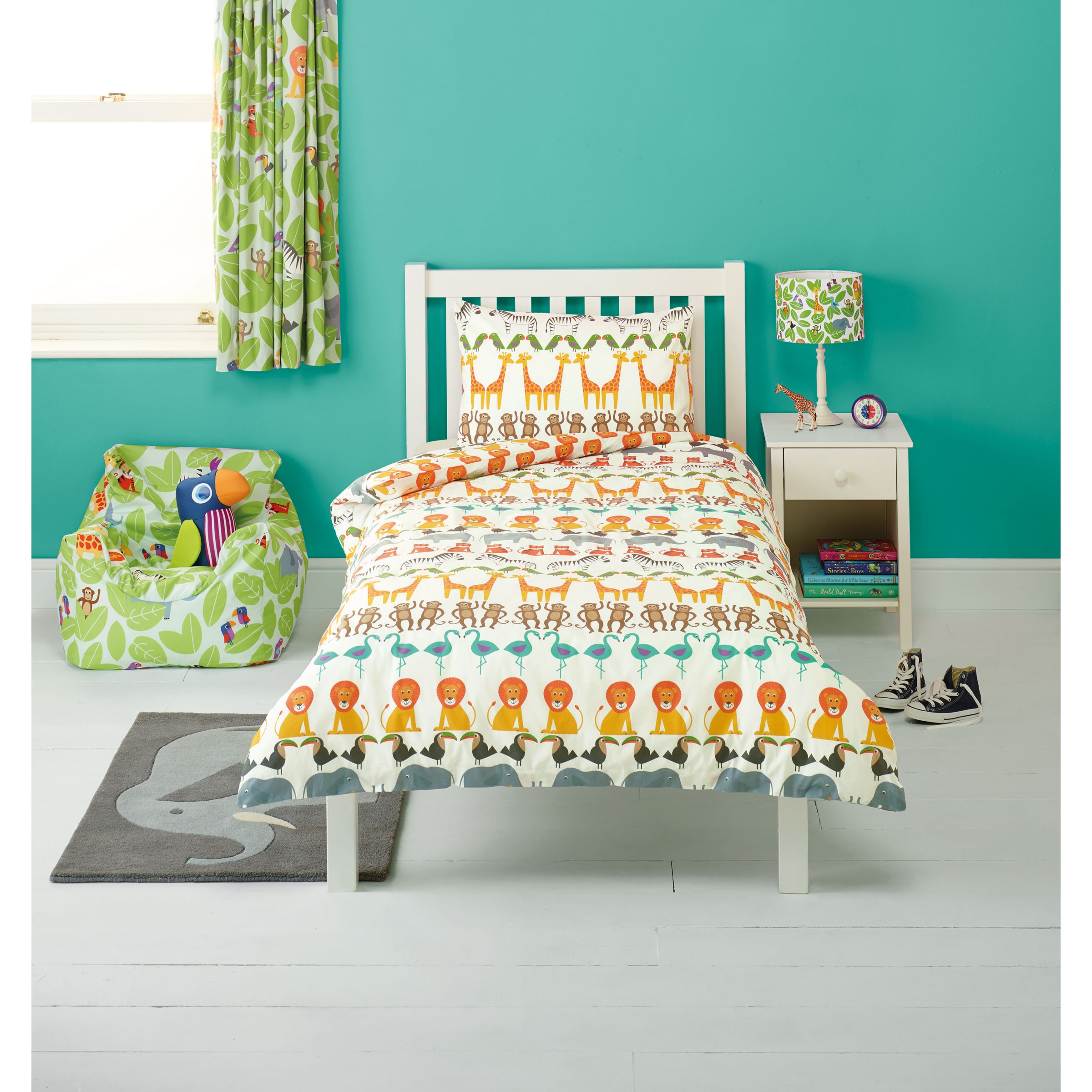 little home at John Lewis Animal Fun Two By Two Animal Duvet Cover and Pillowcase Set