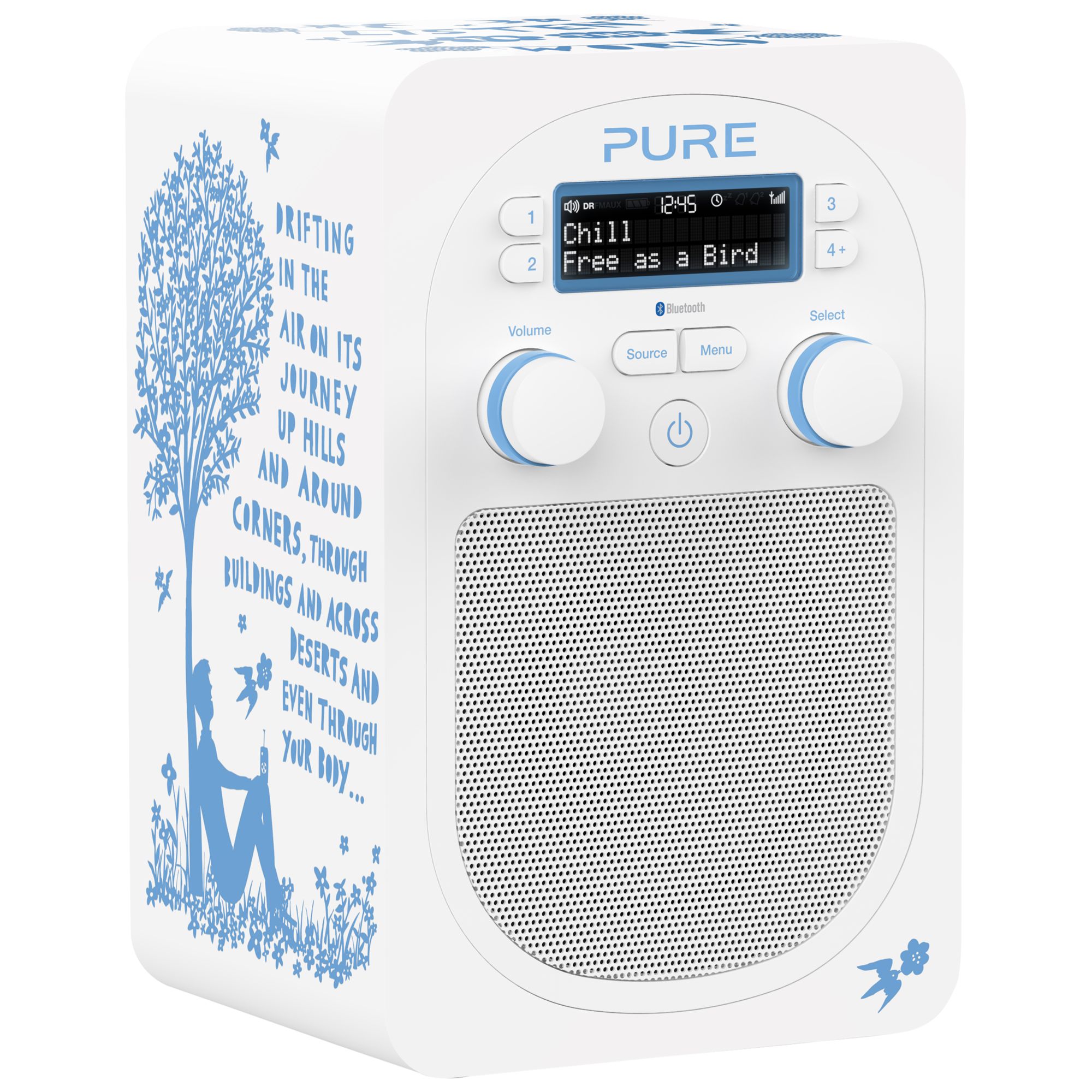 Pure Evoke D2 by Rob Ryan Designer DAB/FM Bluetooth Digital Radio