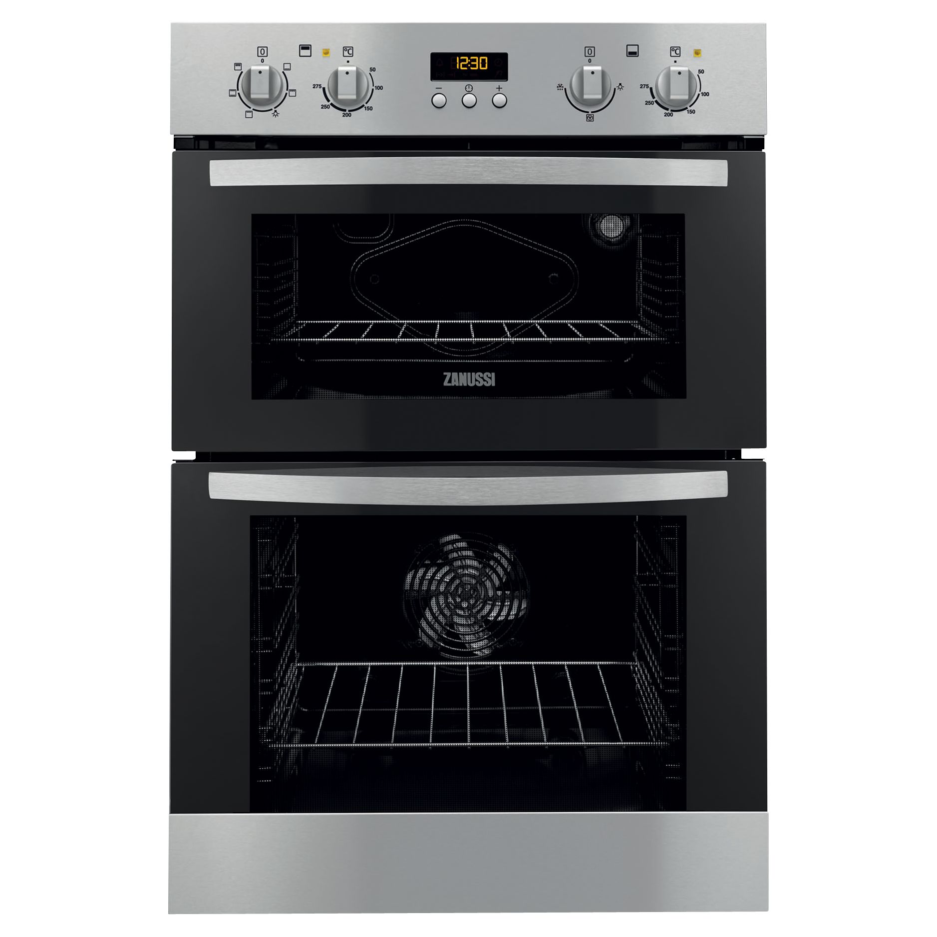 Zanussi ZOD35511XK Built-In Double Electric Oven, Stainless Steel