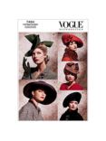 Vogue Women's Accessories Hats Sewing Pattern, 7464