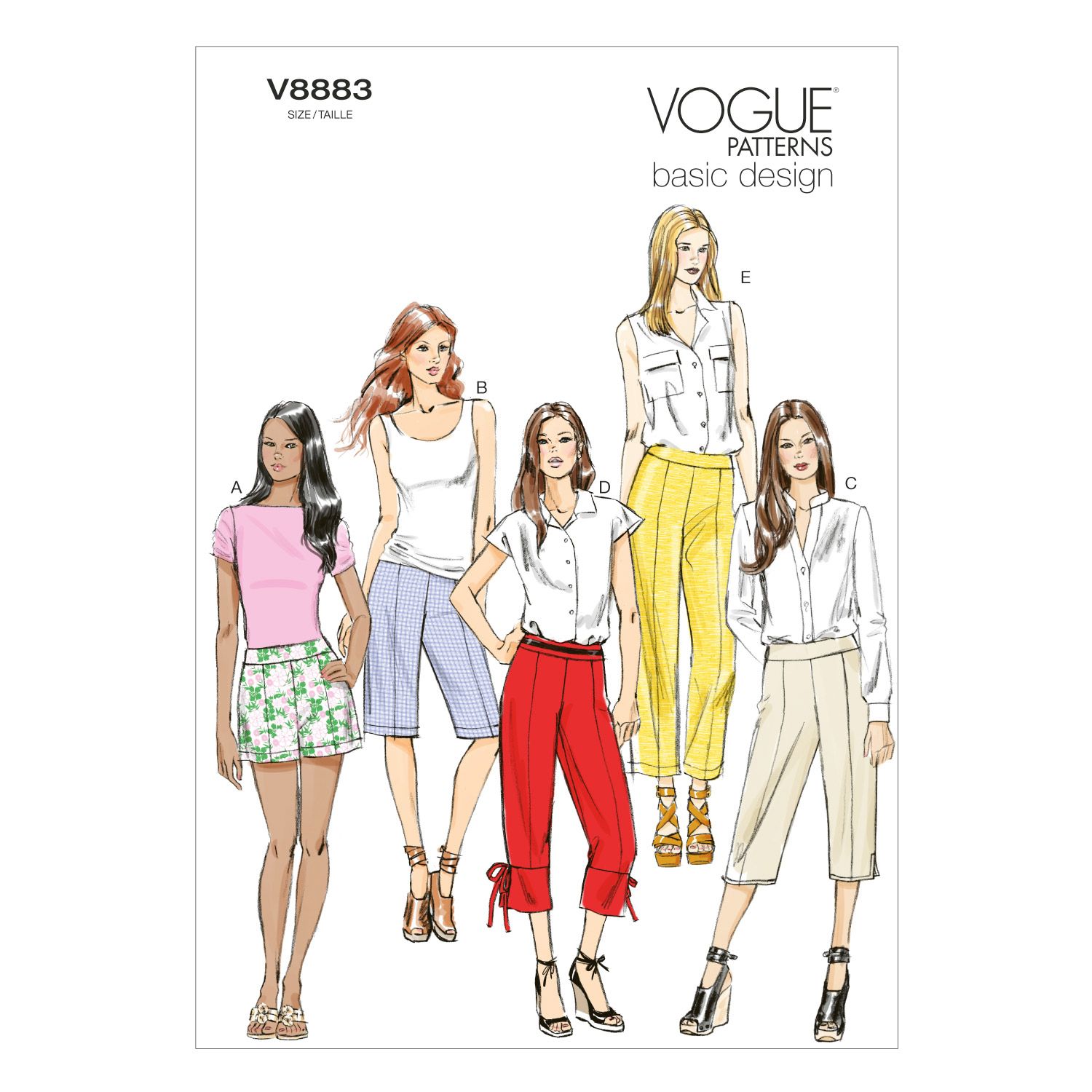 Vogue Patterns Basic Design Women's Trousers Sewing Patterns, 8883