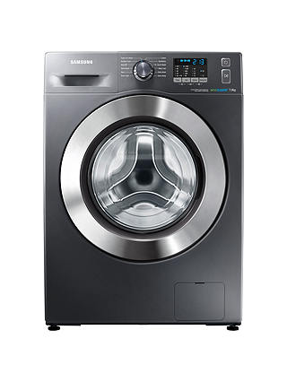 Samsung WF70F5E2W4X ecobubble™ Freestanding Washing Machine, 7kg Load, A+++ Energy Rating, 1400rpm Spin, Graphite