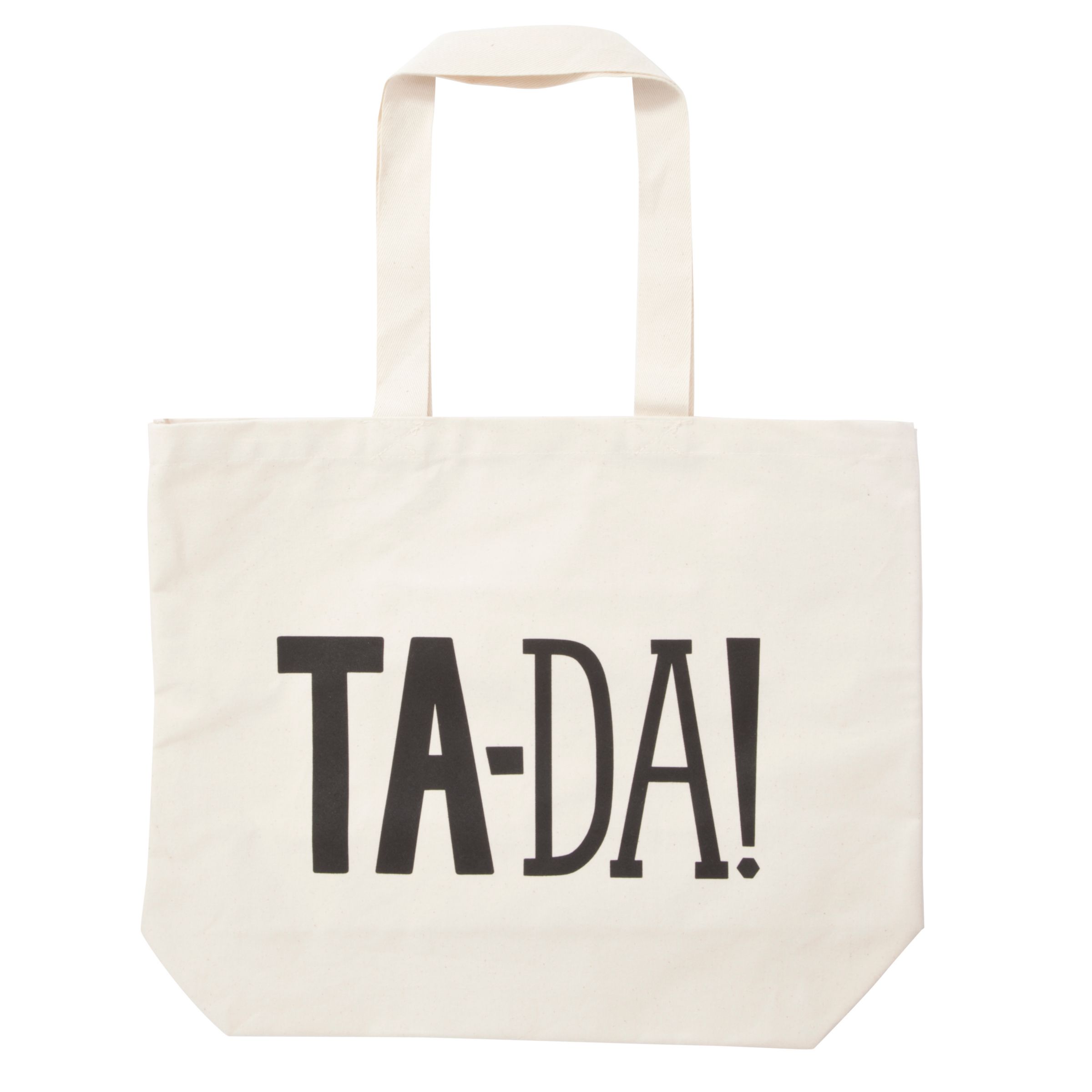 Buy Alphabet Bags Big Canvas Tote Bag, Ta-Da! Online at johnlewis