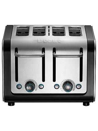 Dualit Architect 4-Slice Toaster, Brushed Steel / Black