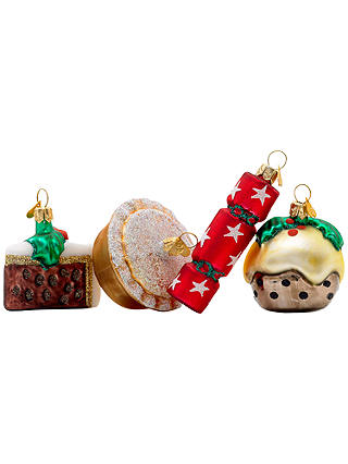 Bombki Tourism Little English Christmas Ornaments, Set of 4