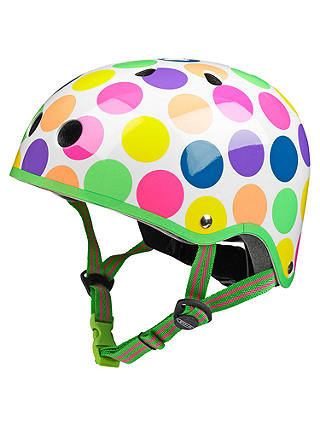 Micro Scooter Safety Helmet, Neon Dot, Medium