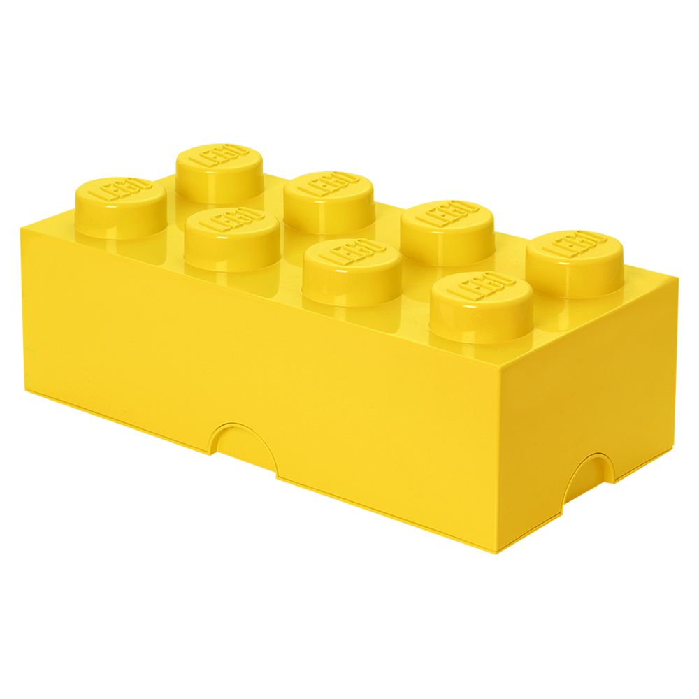 pilot Peck dusin LEGO 8 Stud Storage Brick, Yellow