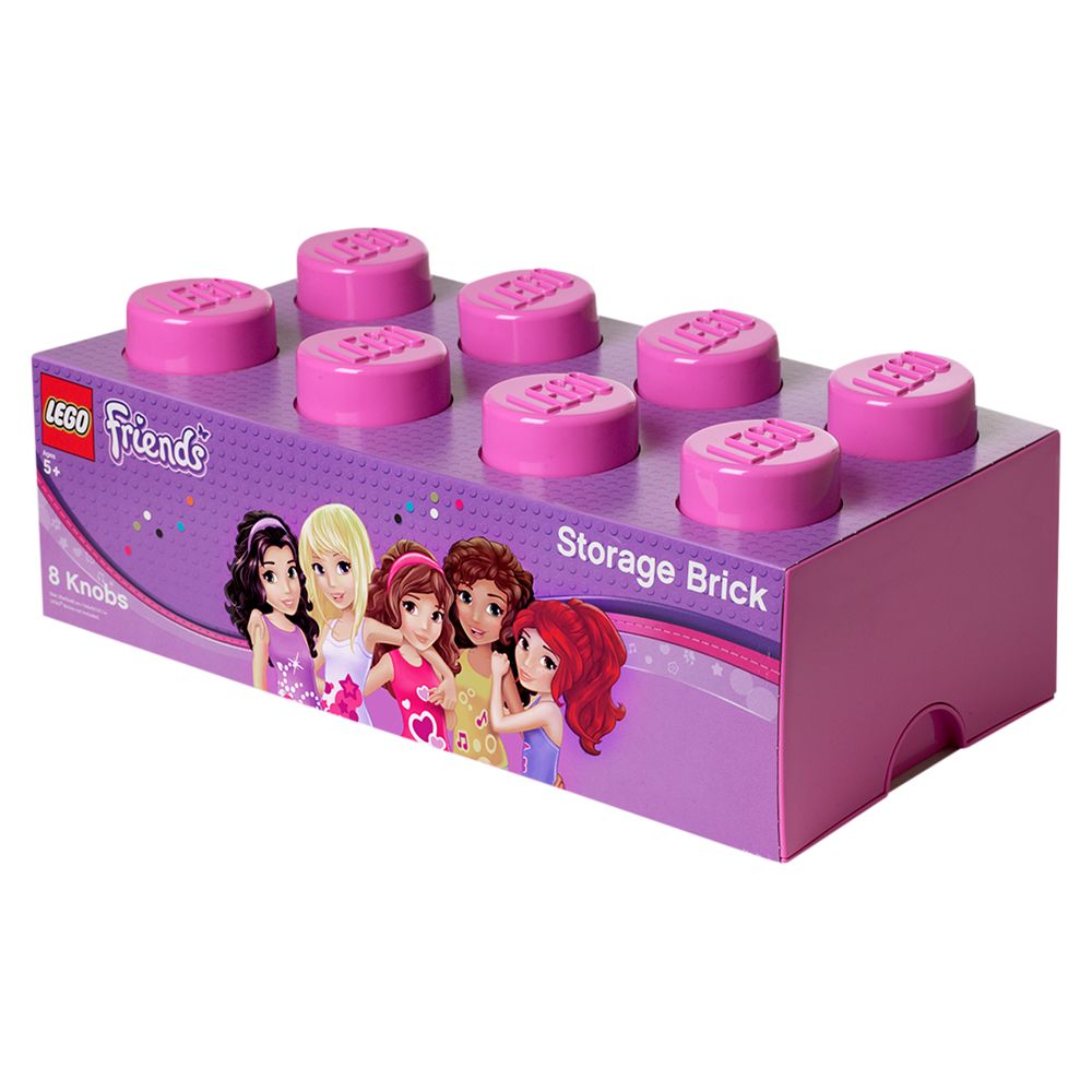 LEGO Friends 4004 8 Stud Storage Brick, Pink