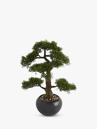 Artificial Bonsai Tree in a Stone Pot
