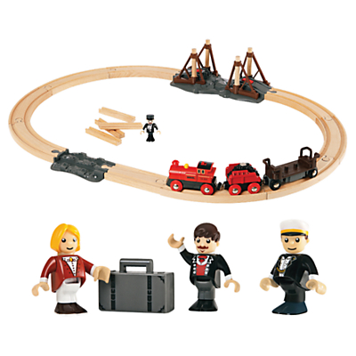  Brio train set is exclusive to John Lewis. Every time a train passes