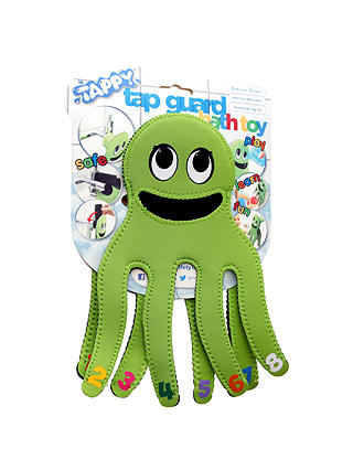 Tappy Octopus Tap Guard and Bath Toy, Green