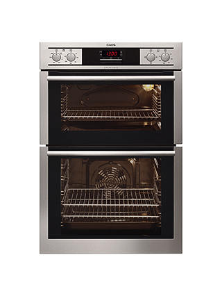 AEG DE4013001M Built-In Double Electric Oven, Stainless Steel