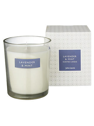 John Lewis & Partners Lavender & Mint Boxed Candle
