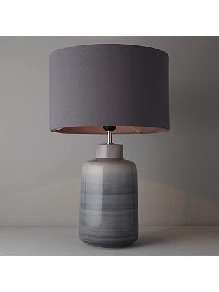 John Lewis & Partners Aditi Ceramic Table Lamp, Grey