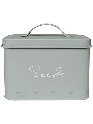 Sophie Allport Green Fingers Tin Seed Box, Green