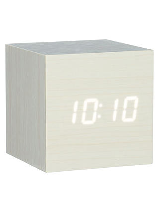 Gingko Click Clock Cube LED Alarm Clock
