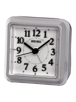 Seiko Alarm Clock, Silver