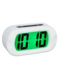Acctim Silicone Jumbo LCD Smartlite® Digital Alarm Clock, White