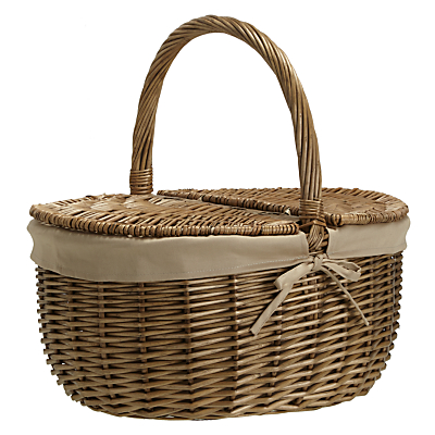 John Lewis Croft Collection Willow Picnic Hamper, Unfilled
