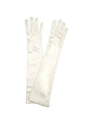 John Lewis & Partners Long Evening Gloves, Cream