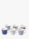 Royal Doulton Pacific Porcelain Mugs, Set of 6, 400ml, Blue