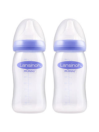 Lansinoh Momma Baby Feeding Bottles, Pack of 2