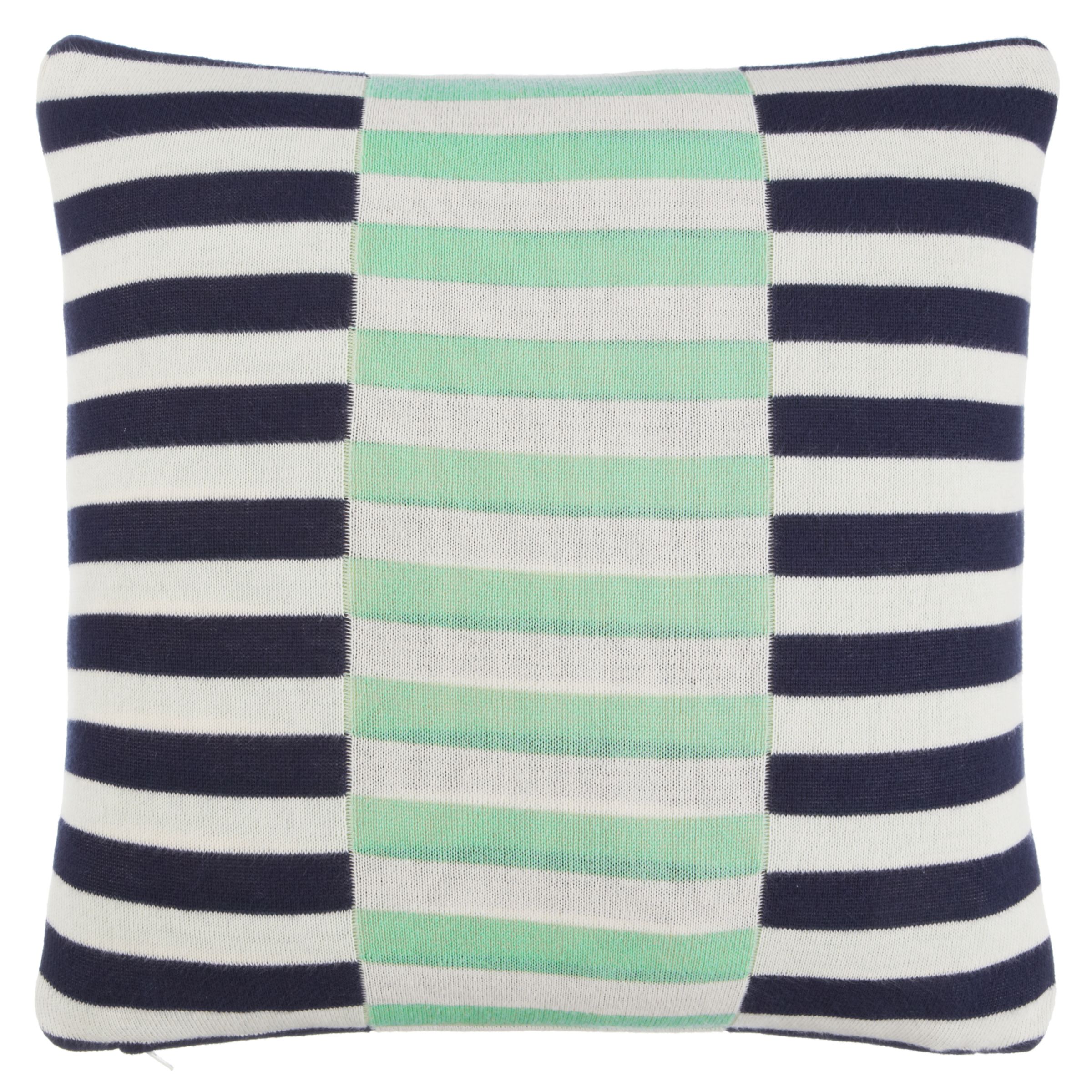 House by John Lewis Dominoes Cushion, Navy / Mint