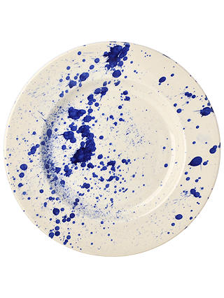 Emma Bridgewater Blue Splatter Plate, Dia.27cm
