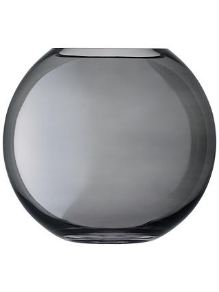 LSA International Polka Glass Vase 24cm, Zinc