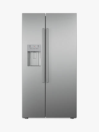 Beko ASN541S American Style Fridge Freezer, Silver