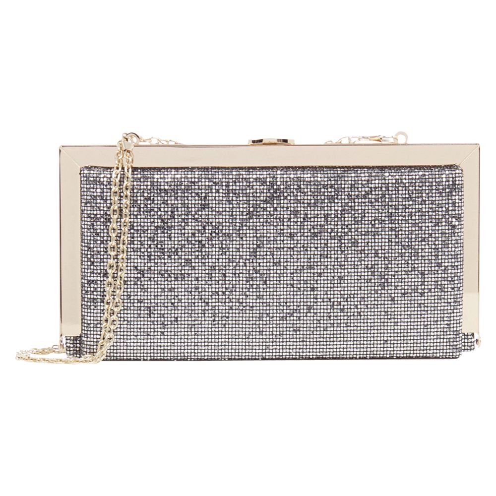 Buy Oasis Candy Clutch, Silver Online at johnlewis.com