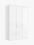 John Lewis Elstra 150cm Wardrobe with Glass Hinged Doors