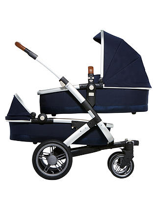 Joolz Geo Twin Pushchair with Carrycot, Parrot Blue
