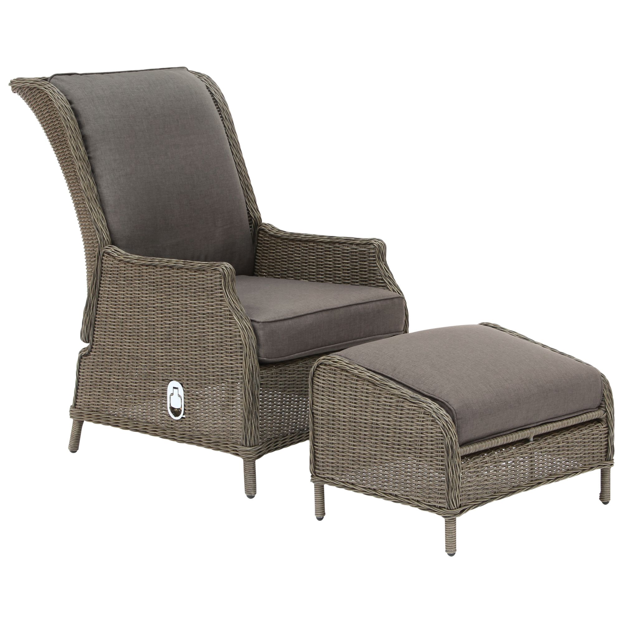 KETTLER Lakena Reclining Armchair and Footstool