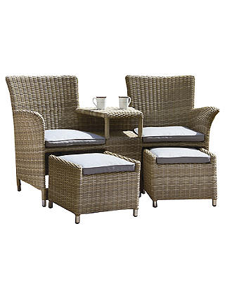 Royalcraft Wentworth Garden Love Seat with Footstools