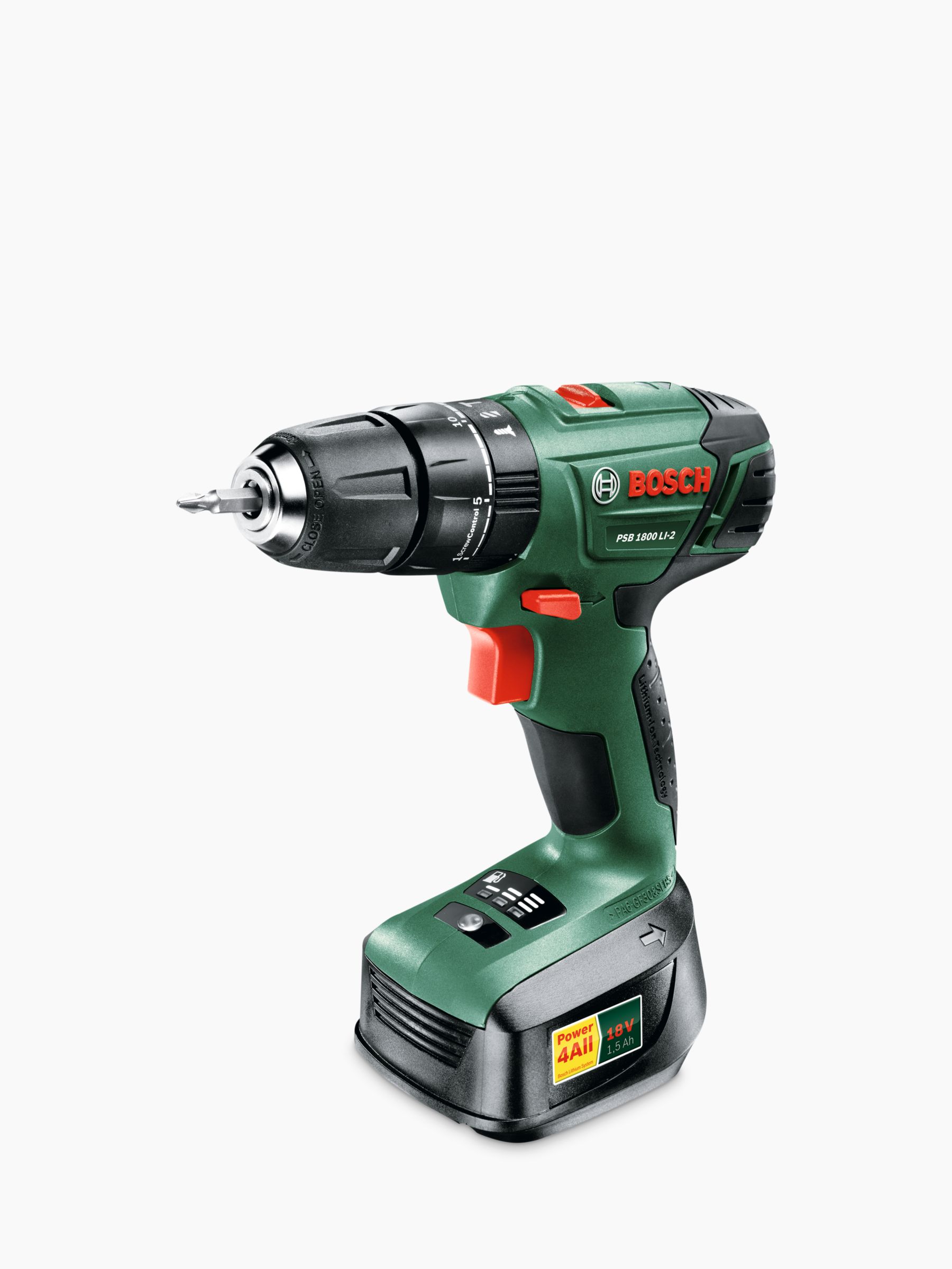 Bosch PSB 1800 Lithium-ion Cordless Two-Speed Combi Drill