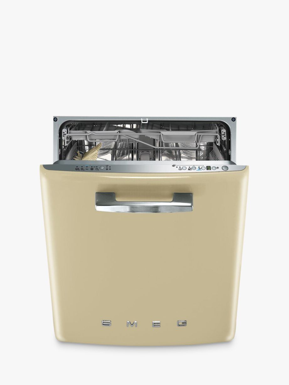 Smeg DI6FABP2 Retro Integrated Dishwasher, Cream