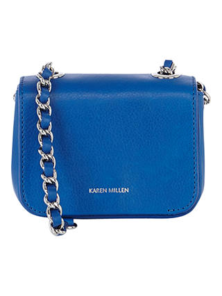 Karen Millen Mini Leather Chain Handle Bag