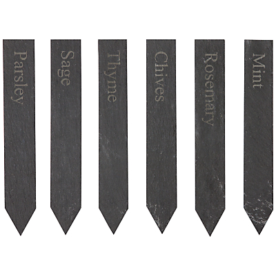 Garden Trading Set Of Herb Slate Markers