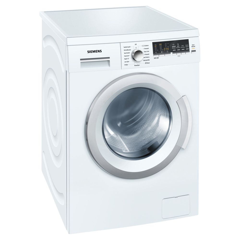 Siemens WM14Q478GB Freestanding Washing Machine, 8kg Load, A+++ Energy Rating, 1400rpm Spin in White