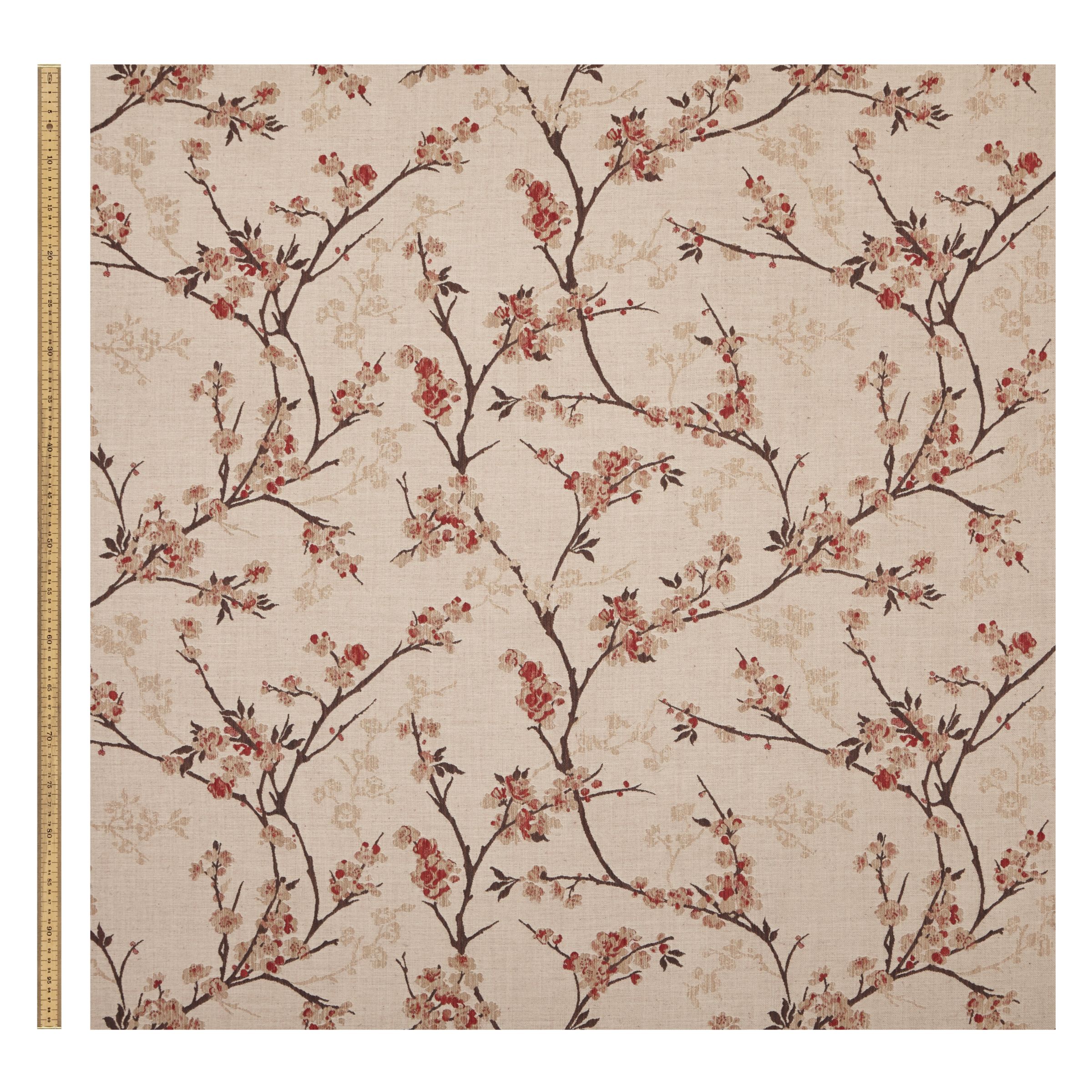 John Lewis Blossom Weave Furnishing Fabric, Russet