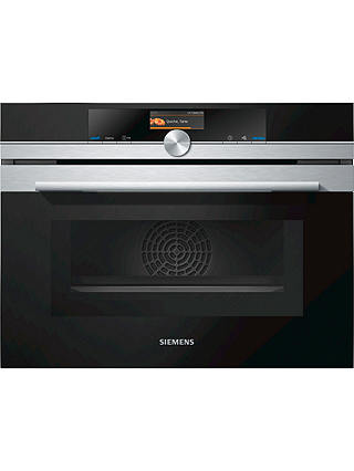 Siemens CM676GBS1B Single Electric Combination Oven, Stainless Steel