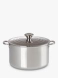 Le Creuset Signature 3-Ply Stainless Steel Stockpot and Lid, 24cm