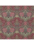 Morris & Co. Honeysuckle & Tulip Wallpaper, Burgundy/Sage, DM3W214703