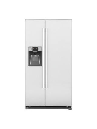 John Lewis & Partners JLAFFSS2015 Non-Plumbed American Style Fridge Freezer, A+ Energy Rating, 91cm Wide, Stainless Steel