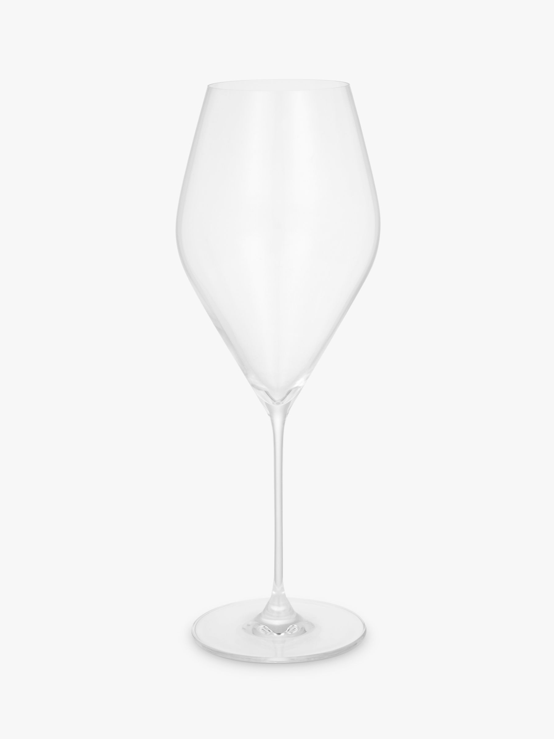 Croft Collection Swan Crystal Wine Glasses, Clear, 700ml, Set of 4