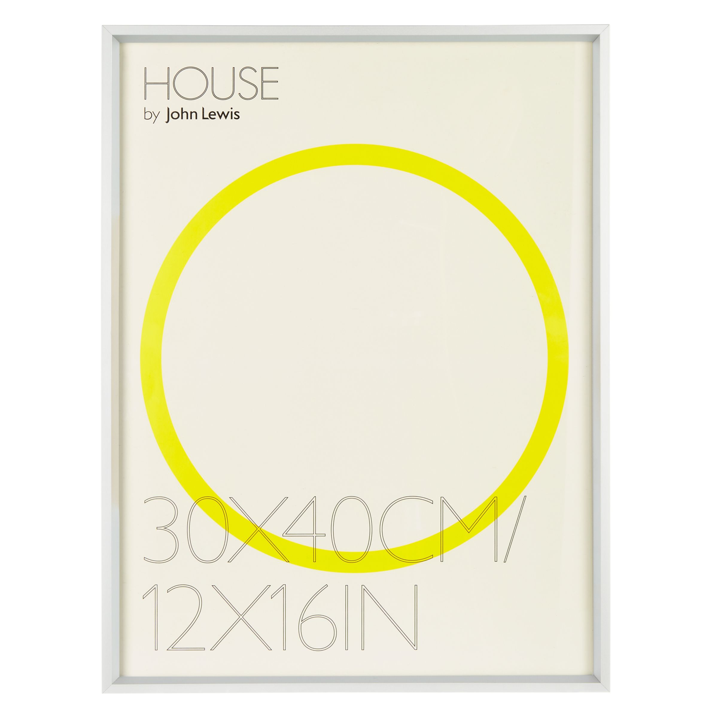 House by John Lewis Aluminium Photo Frame, 12 x 16" (30 x 40cm)